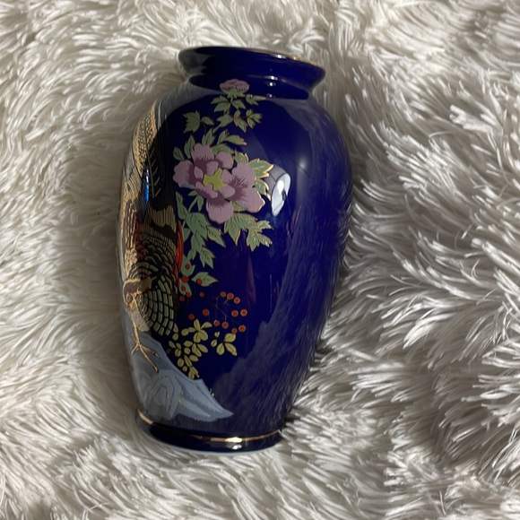 Gorgeous Vintage Oriental cobalt blue vase - Picture 2 of 8